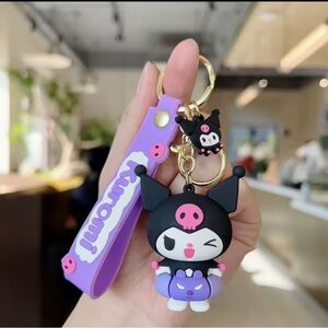 Cute Purple Kuromi Keychain